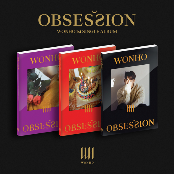 [3CD 套装] WONHO - 单曲专辑 1辑 [OBSESSION] (1 Ver. + 2 Ver. + 3 Ver.)