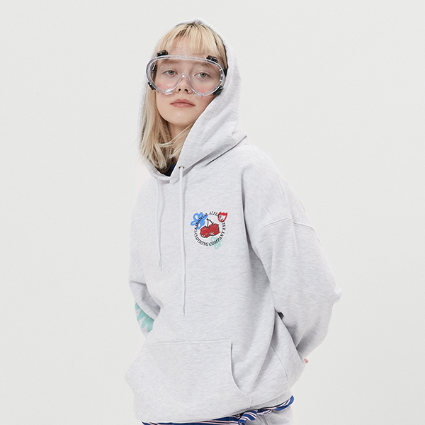 Doodle Cherry Circle Logo Hood HOODIE