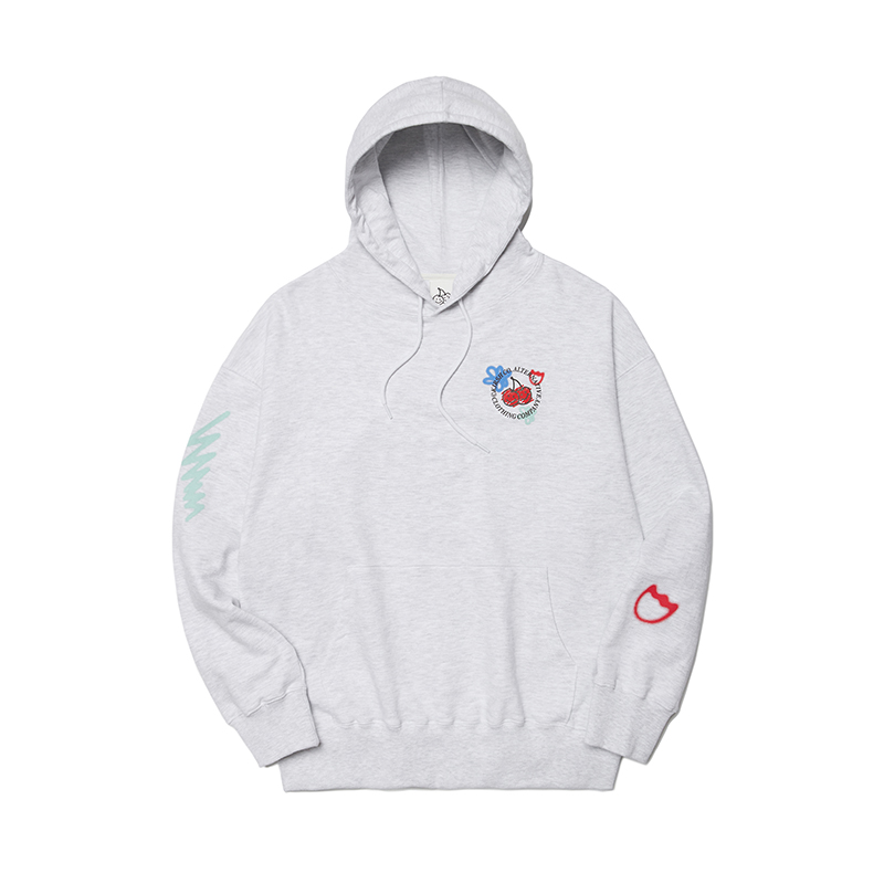 1) Doodle Cherry Circle Logo Hoodie [GYL][1]