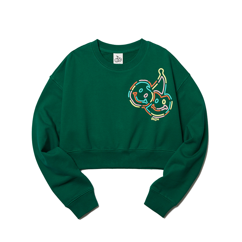 DOOLE CHERRY SPREAD CROP SWEAT [GRA][1]
