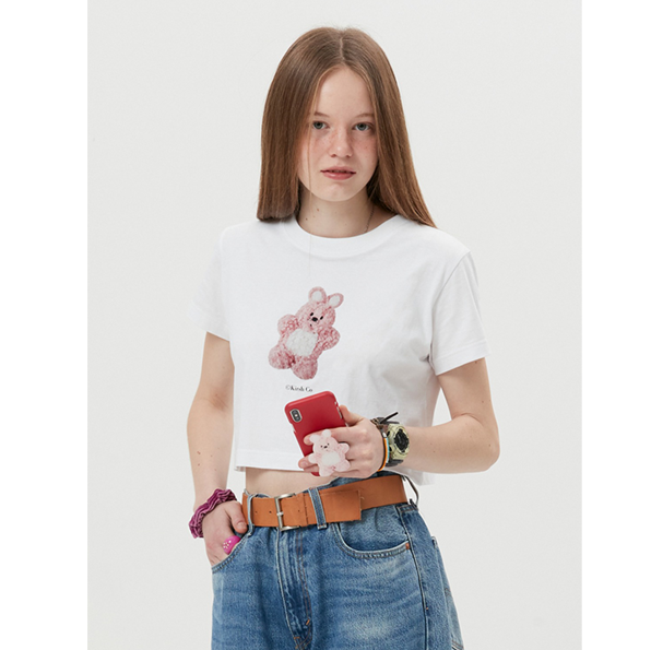 01_Witty Bunny Crop Short Sleeve T-Shirt [WHA][1]