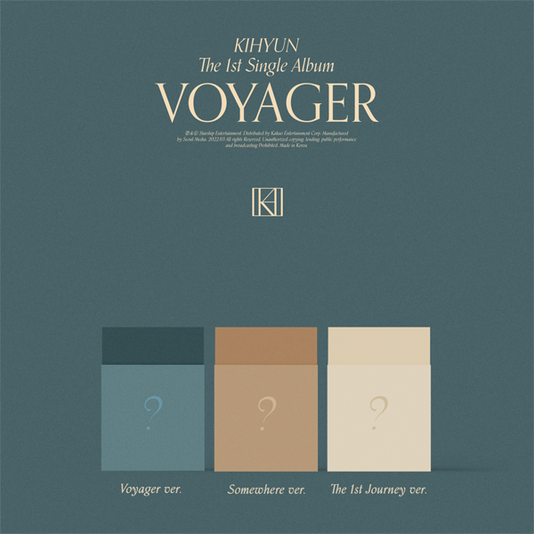 [MX ALBUM][Off-Line Sign Event] [3CD SET] Kihyun - SINGLE ALBUM Vol.1 [VOYAGER] (Voyager Ver. + Somewhere Ver. + The 1st Journey Ver.)