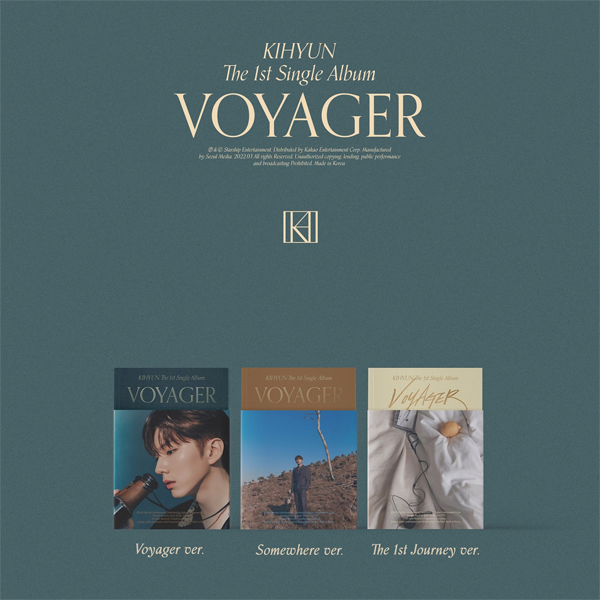 [3CD套装]  刘基贤- 单曲专辑 Vol.1 [VOYAGER] (Voyager Ver. + Somewhere Ver. + The 1st Journey Ver.)