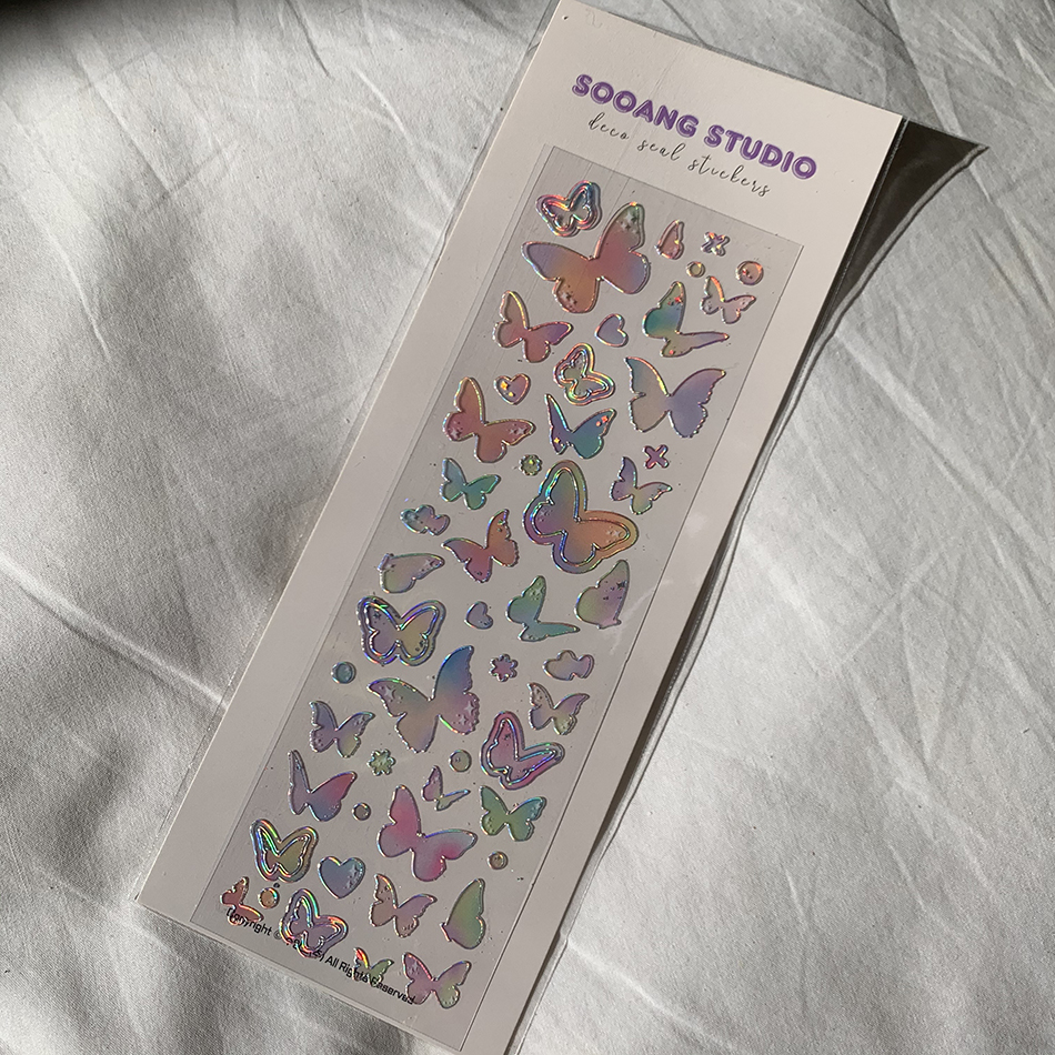 aurora butterfly sticker