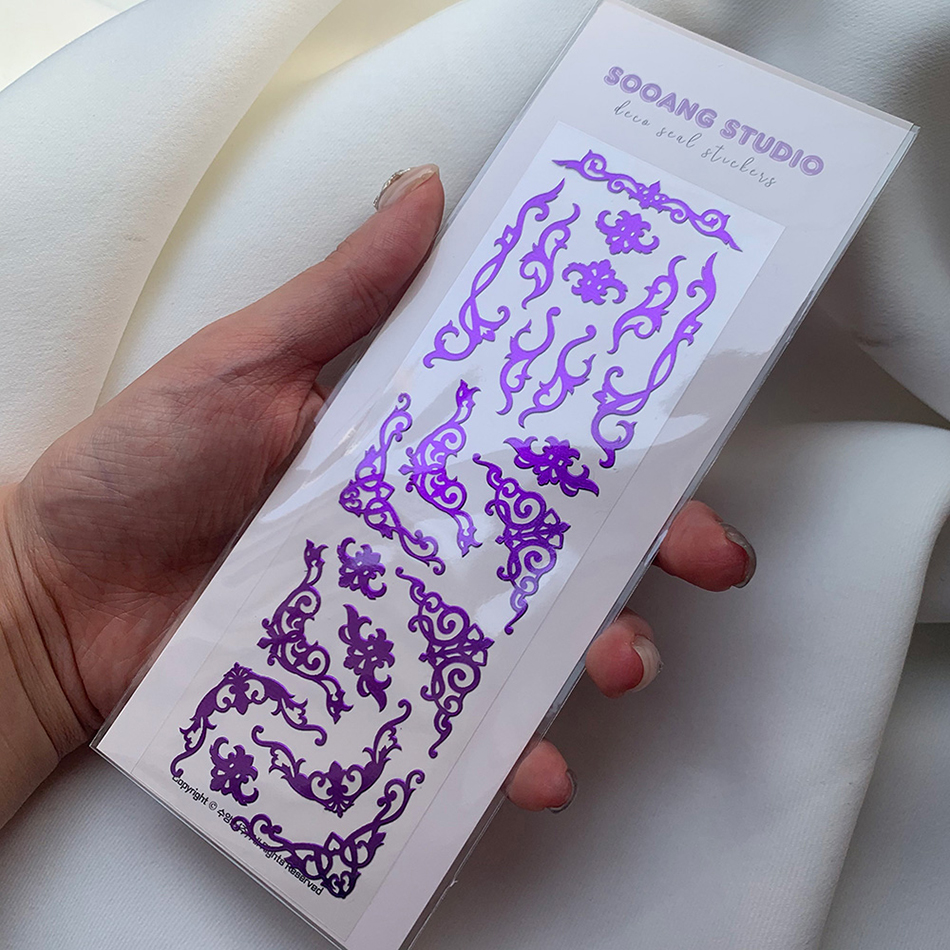 hologram frames sticker_purple