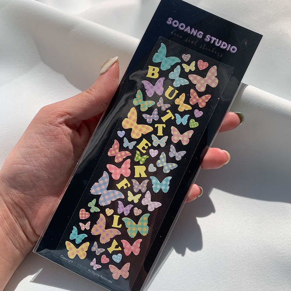 check butterfly sticker