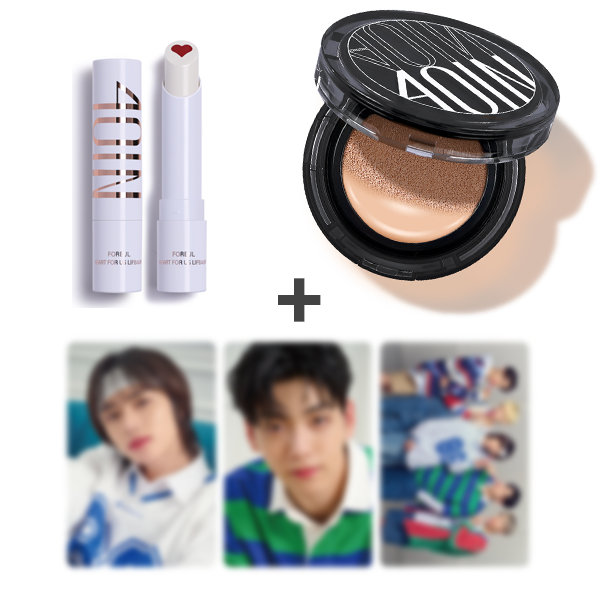 [TXT BEOMGYU, SOOBIN, TXT] TOMORROW X TOGETHER SSet B Photo Card_3ea_Casual + Heart For Us Lipbalm #03. We + Veil Cover Fit Cushion+Refill #03. Cover Beige
