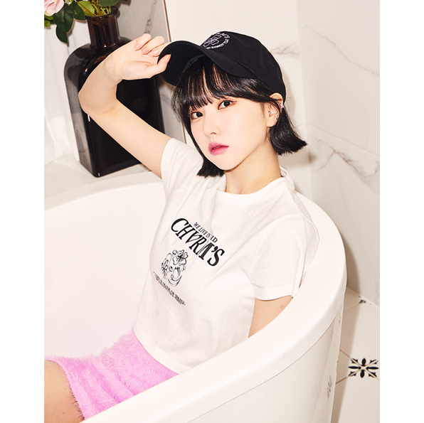 (VIVIZ)(GIFT-ONPACK-EUNHA OR GROUP CUT 4 TYPES, RANDOM 1P) EUNHA LILAC BALL CAP [BALCK][FREE]