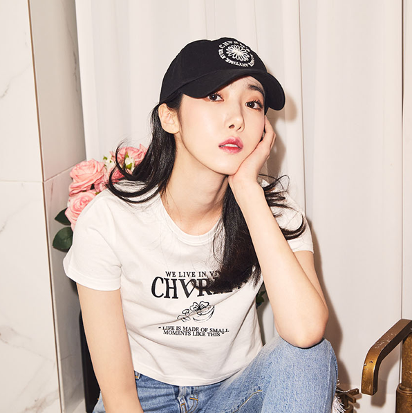 [全款] [CHARM'S] (VIVIZ)(内封：SINBI个人/团体小卡 4张中 随机赠送一张) SINB GERBERA BALL CAP [BLACK][FREE]