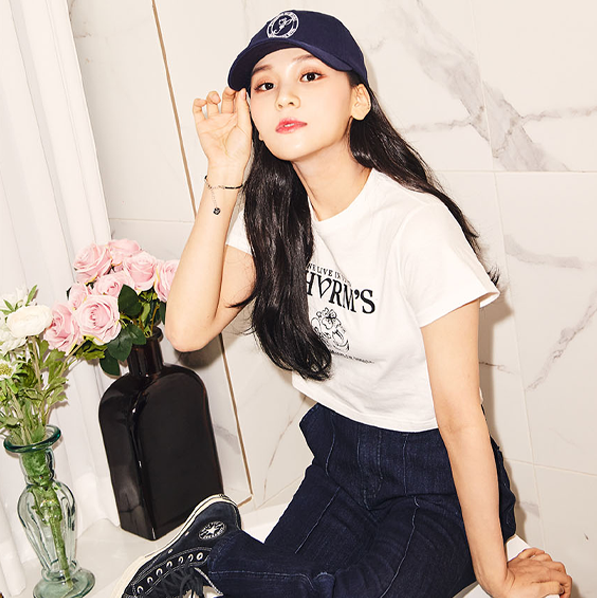 (VIVIZ)(GIFT-ONPACK-UMJI OR GROUP CUT 4 TYPES, RANDOM 1P) UMJI TULIP BALL CAP [NAVY][FREE]