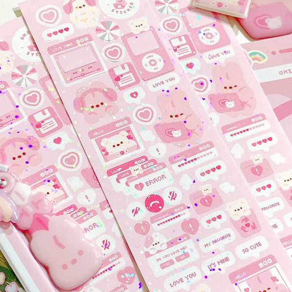 computer sticker_Pink