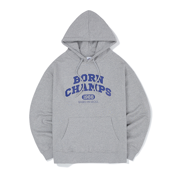 [BORNCHAMPS] BC ARCH LOGO 连帽卫衣 [GRAY][M]