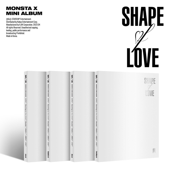 MONSTA X - ミニアルバム 11集 [SHAPE of LOVE] (ランダムバージョン)