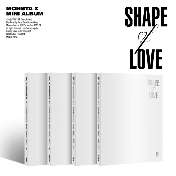 [全款 裸专]MONSTA X - 迷你专辑 Vol.11 [SHAPE of LOVE] (随机版本)_Baidu_IM任昌均吧