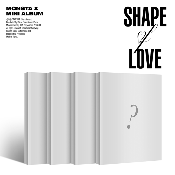 [全款 4CD 套装 裸专][视频签售活动] [I.M] MONSTA X - 迷你专辑 Vol.11 [SHAPE of LOVE] (Love Ver. + Originality Ver. + Vibe Ver. + Everything Ver.)_Trespass_MonstaX资讯博