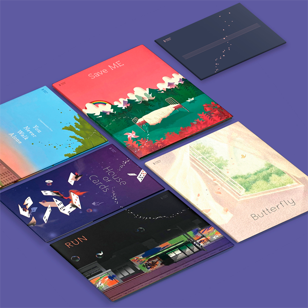 BTS - GRAPHIC LYRICS (BTS) NEW Package (5 books in total)