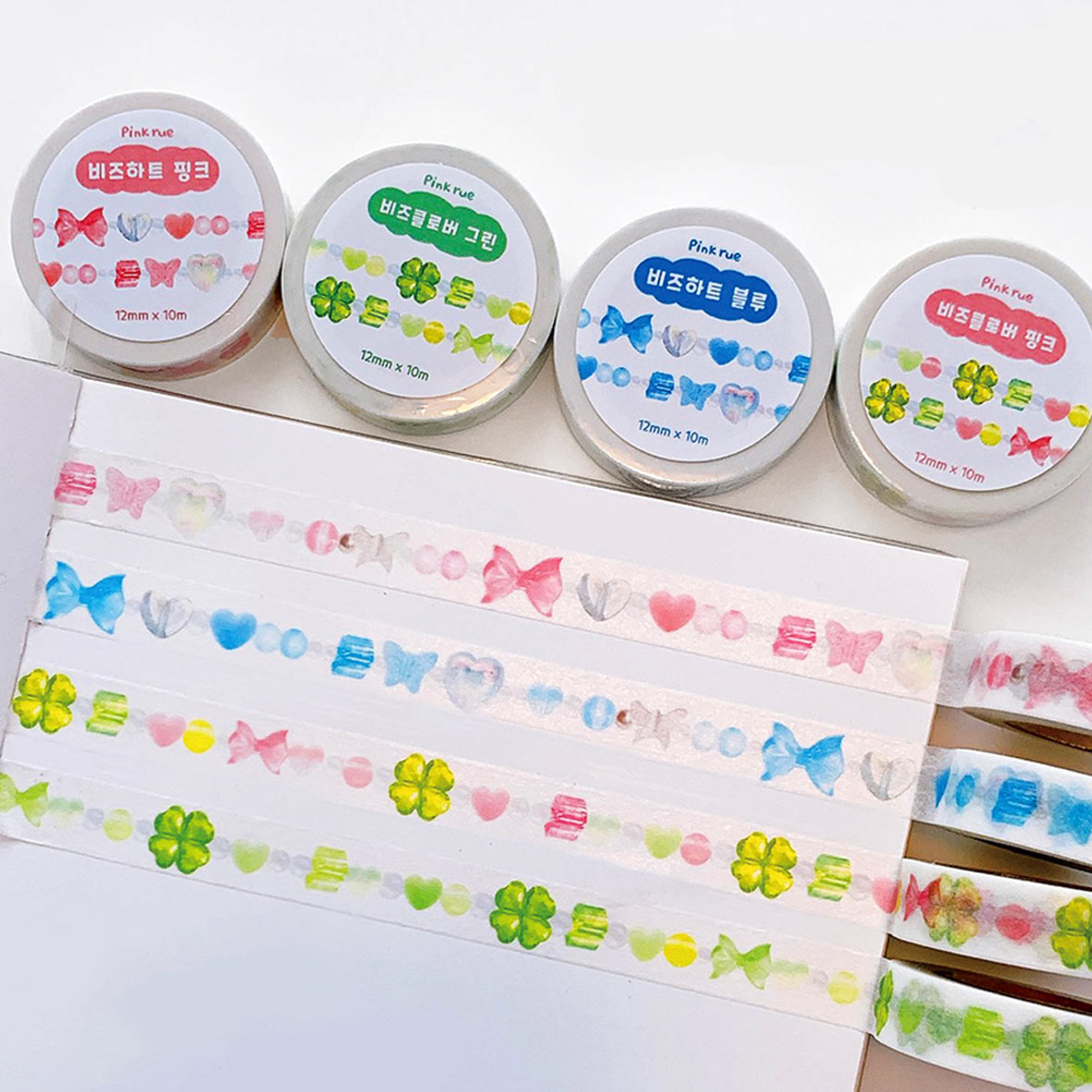 beads masking tape ver.1(4ea)+sticker 1ea