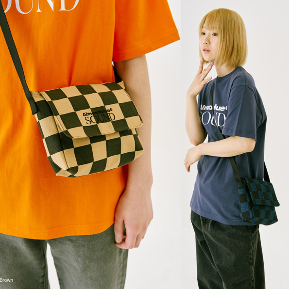 Checkerboard Mini Cross Bag [4colors]
