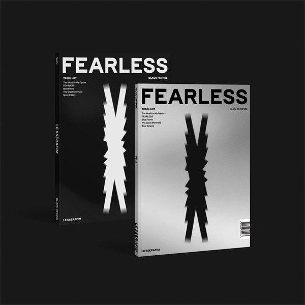 [2CD 套装] LE SSERAFIM - 迷你专辑 1辑 [FEARLESS] (Vol.1 BLACK PETROL + Vol.2 BLUE CHYPRE)