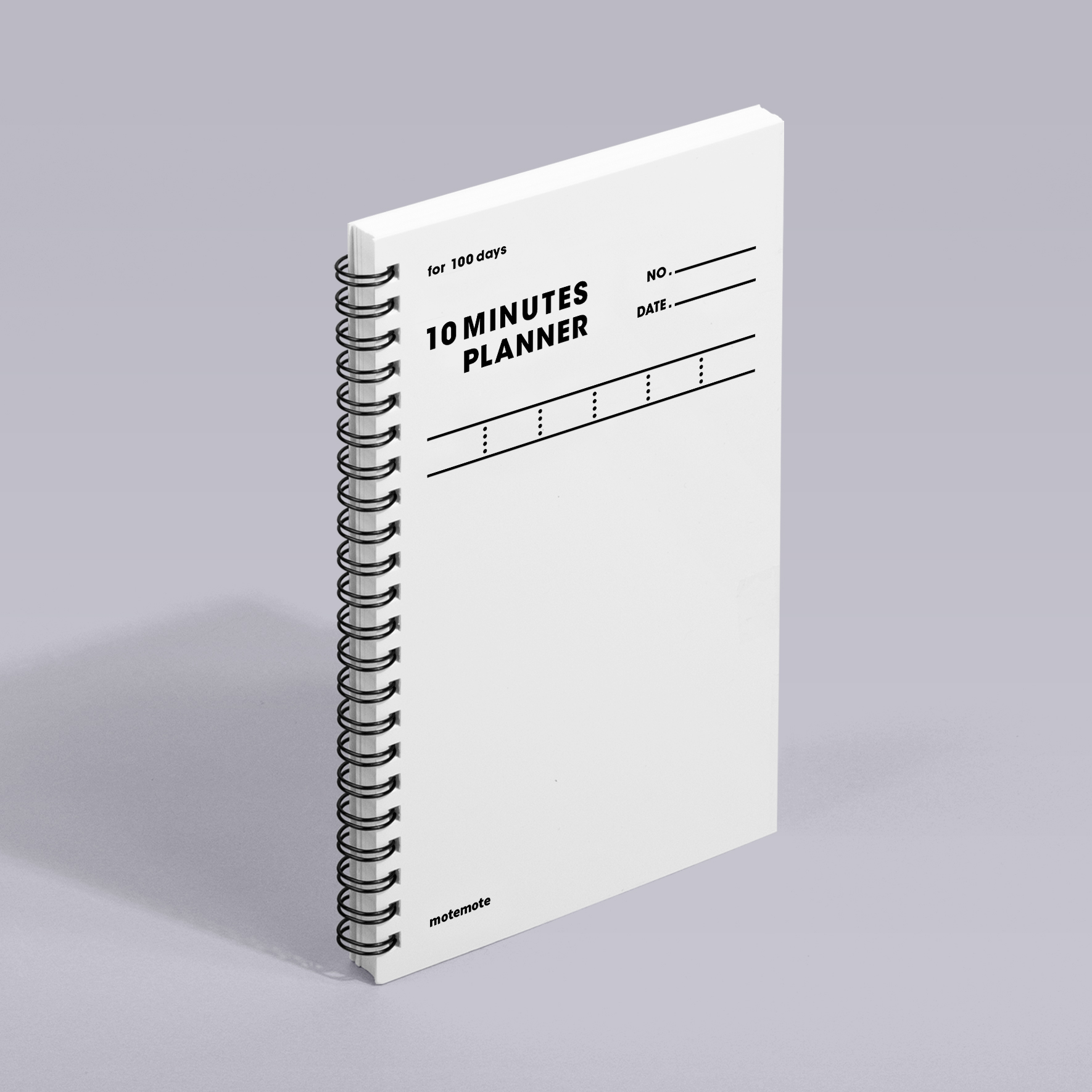 [motemote] 10minutes planner for 100days_white