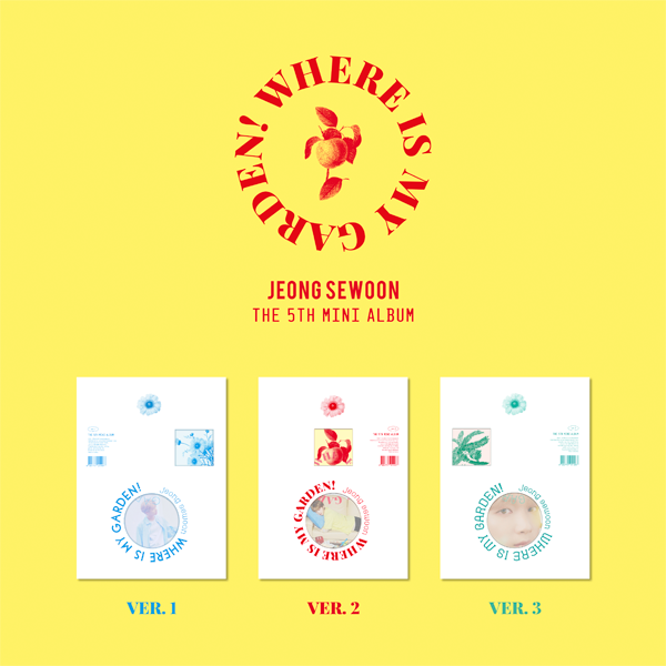 [@jungsewoonlatam] [3CD SET] Jeong Se Woon - Mini Album Vol.5 [Where is my Garden!] (VER. 1 + VER. 2 + VER. 3)