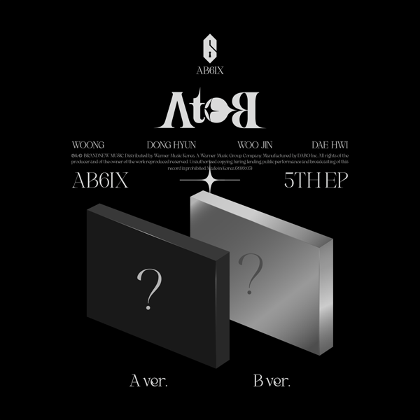 [@INTL_AB6IX] [2CD SET] AB6IX - 5TH EP [A to B] (A Ver. + B Ver.)