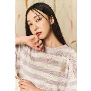 ktown4u.com : (MONSTA X KIHYUN) AQO BEAR STRIPE KNIT TEE