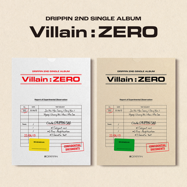 [@GLOBAL_DRIPPIN] [2CD SET] DRIPPIN - 2ND SINGLE ALBUM [Villain : ZERO] (A Ver. + B Ver.)