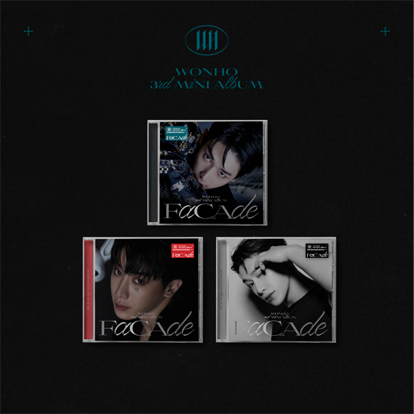 [@WHGlobalUnion] [Promotion Event] [3CD SET] WONHO - Mini Album Vol.3 [FACADE] (Jewel ver.) (Ver.01 + Ver.02 + Ver.03) 