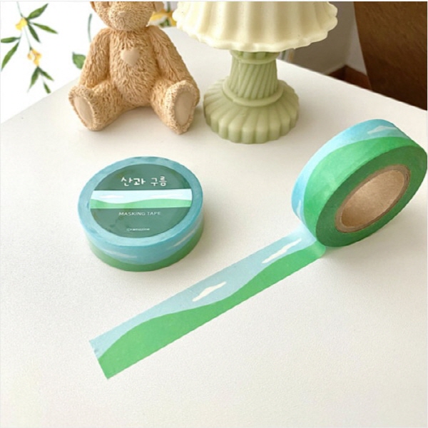 Ramzzine mountain&cloud masking tape 15mm