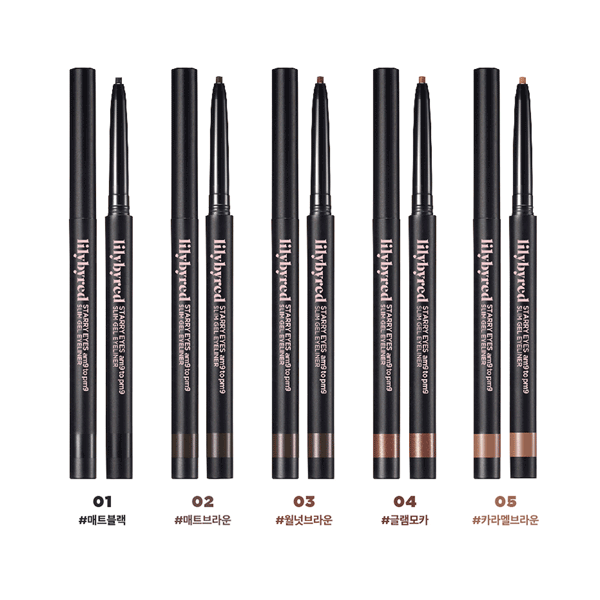 Starry Eyes AM 9 to PM 9 Slim Gel Eyeliner 5types
