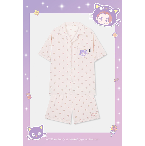 (NCT JOHNNYxSanrio) Short Sleeve Pajama [L/Pink]