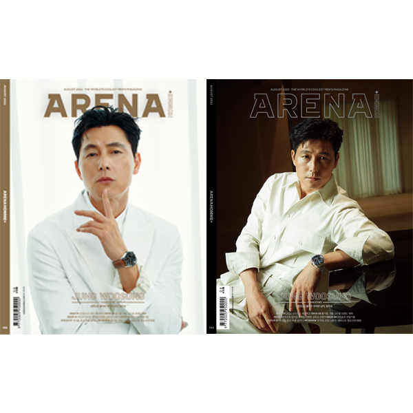 [@JustForJinyoung] ARENA HOMME+ 2022.08 (Cover : Jung Woosung / Content : GOT7 JINYOUNG 8p) *Cover Random 1p out of 2p