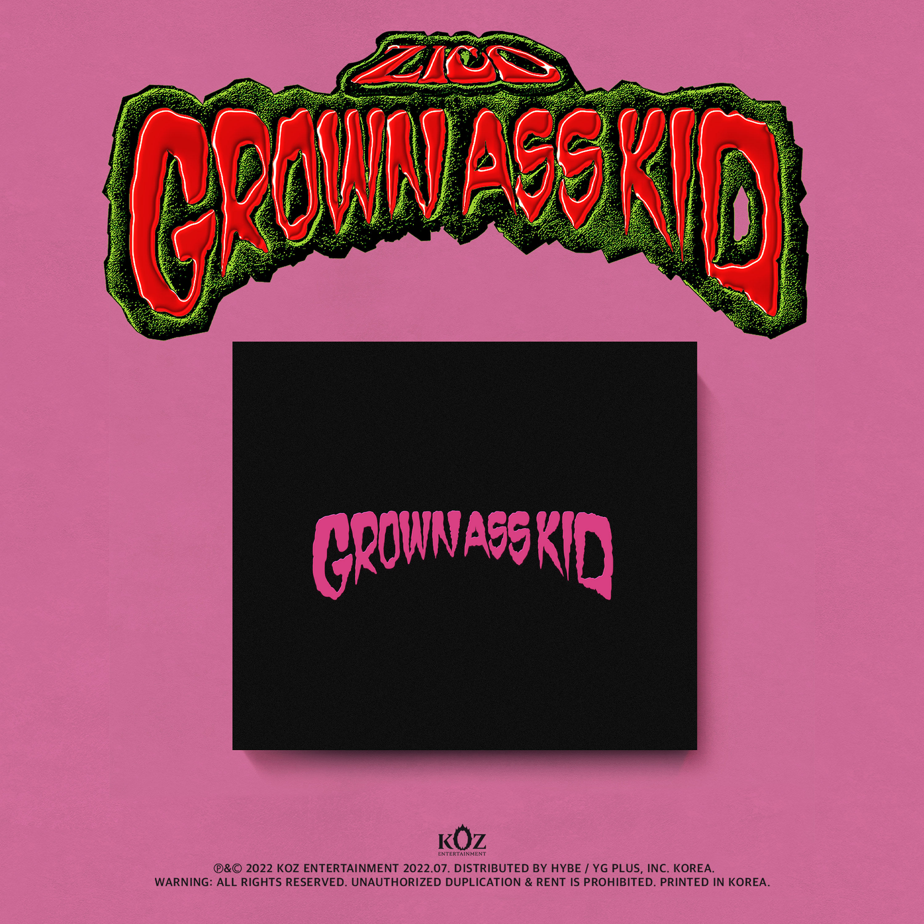 [@ZiCommon] ZICO - 4th Mini Album [Grown Ass Kid] (Jewel Ver.)