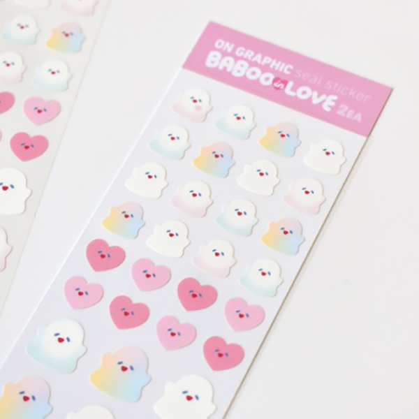 TRF baboo in love seal sticker_MATT WATER PROOF