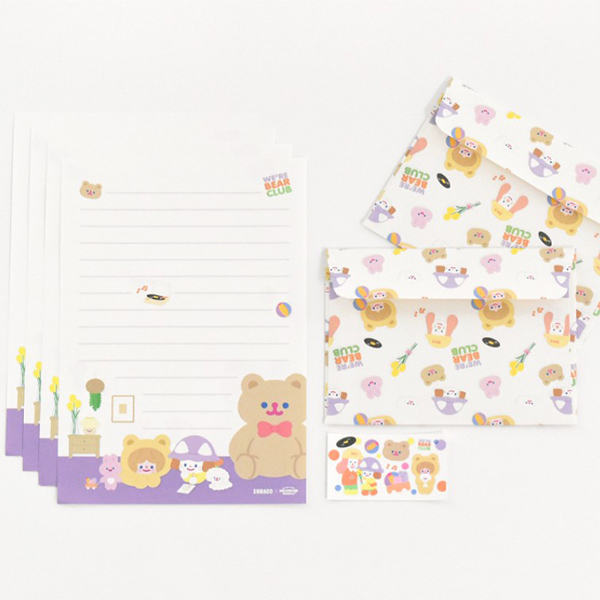 TRF bear club letter set