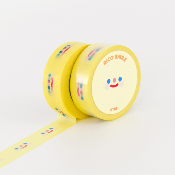 TRF masking tape_RiCO SMILE YELLOW