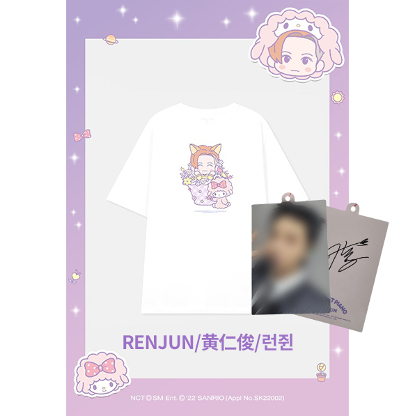 (NCT RENJUNxSanrio)(Gift-Photo Tag 1p) Short Sleeve T-Shirts [Multi]