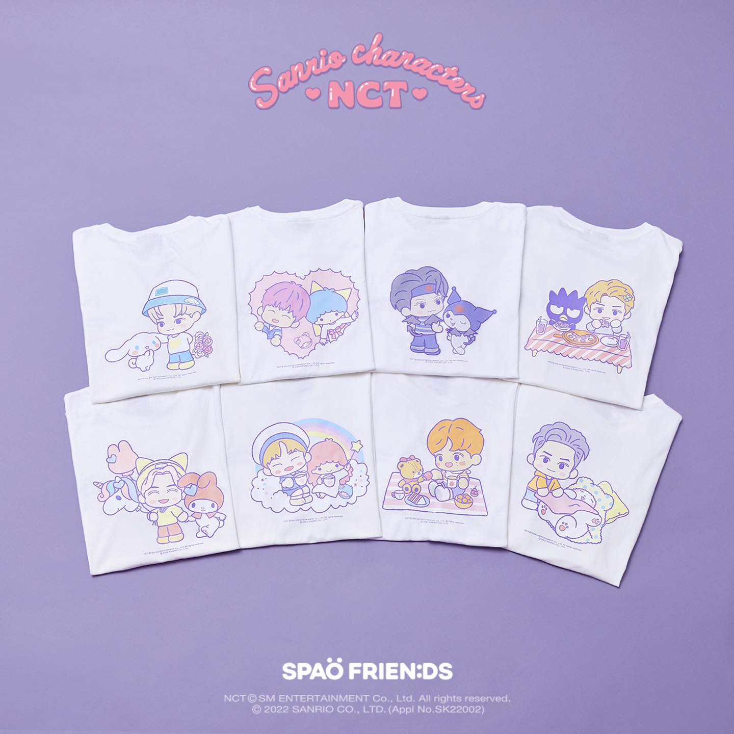 (NCT 지성xSanrio)(Gift-Photo Tag 1p) 반팔 티셔츠 [Pink]