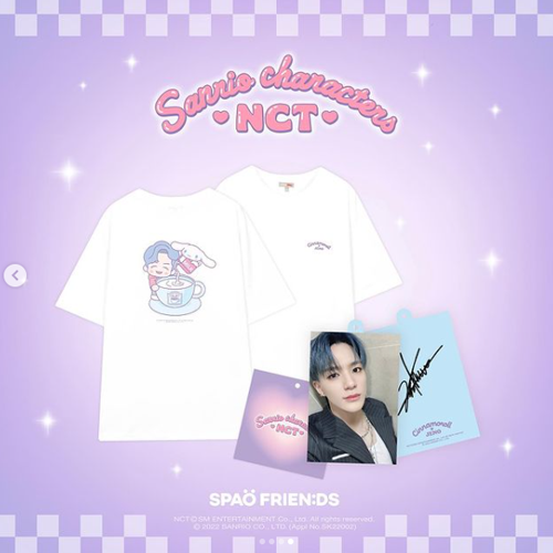 (NCT 제노xSanrio)(Gift-Photo Tag 1p) 반팔 티셔츠 [White]