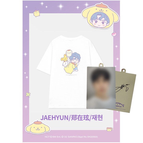 (NCT JAEHYUNxSanrio)(Gift-Photo Tag 1p) Short Sleeve T-Shirts [Off White]