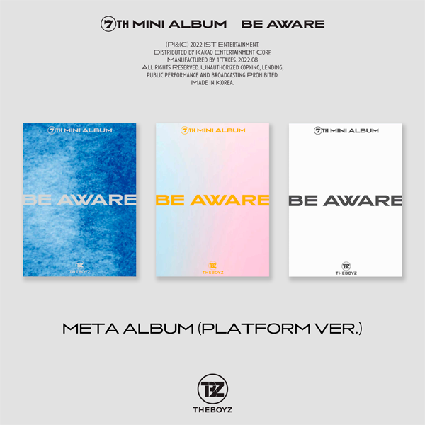 [全款 裸专][3CD 套装] THE BOYZ - 迷你专辑 7辑 [BE AWARE] META ALBUM (Platform Ver.) (Denial Ver. + Desire Ver. + Document Ver.)_金泳勋吧_YoungHoonBar