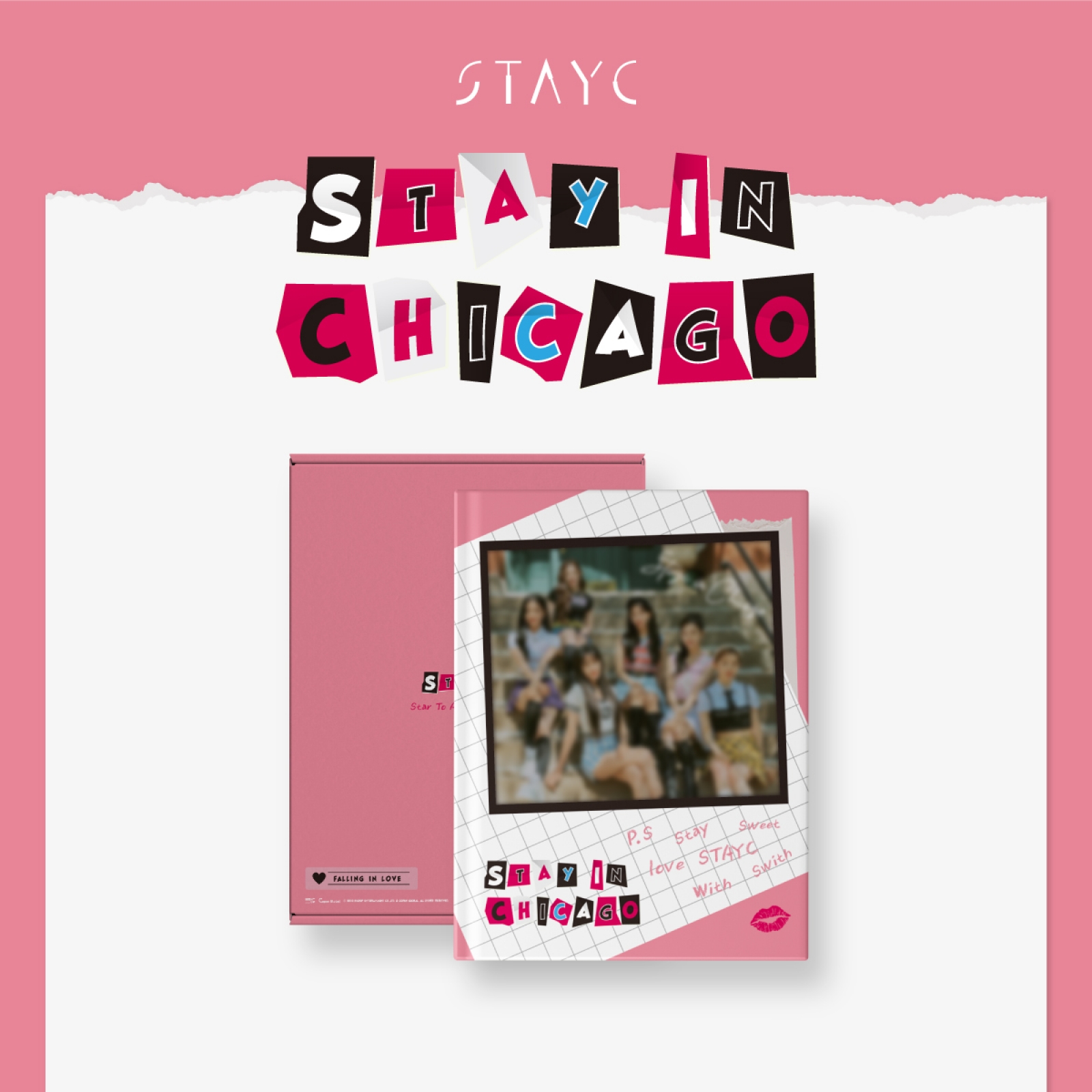 [全款] [Ktown4u 预售特典] [写真集] STAYC - STAYC IN CHICAGO / 1st 写真集_裴秀珉吧_SuminBar