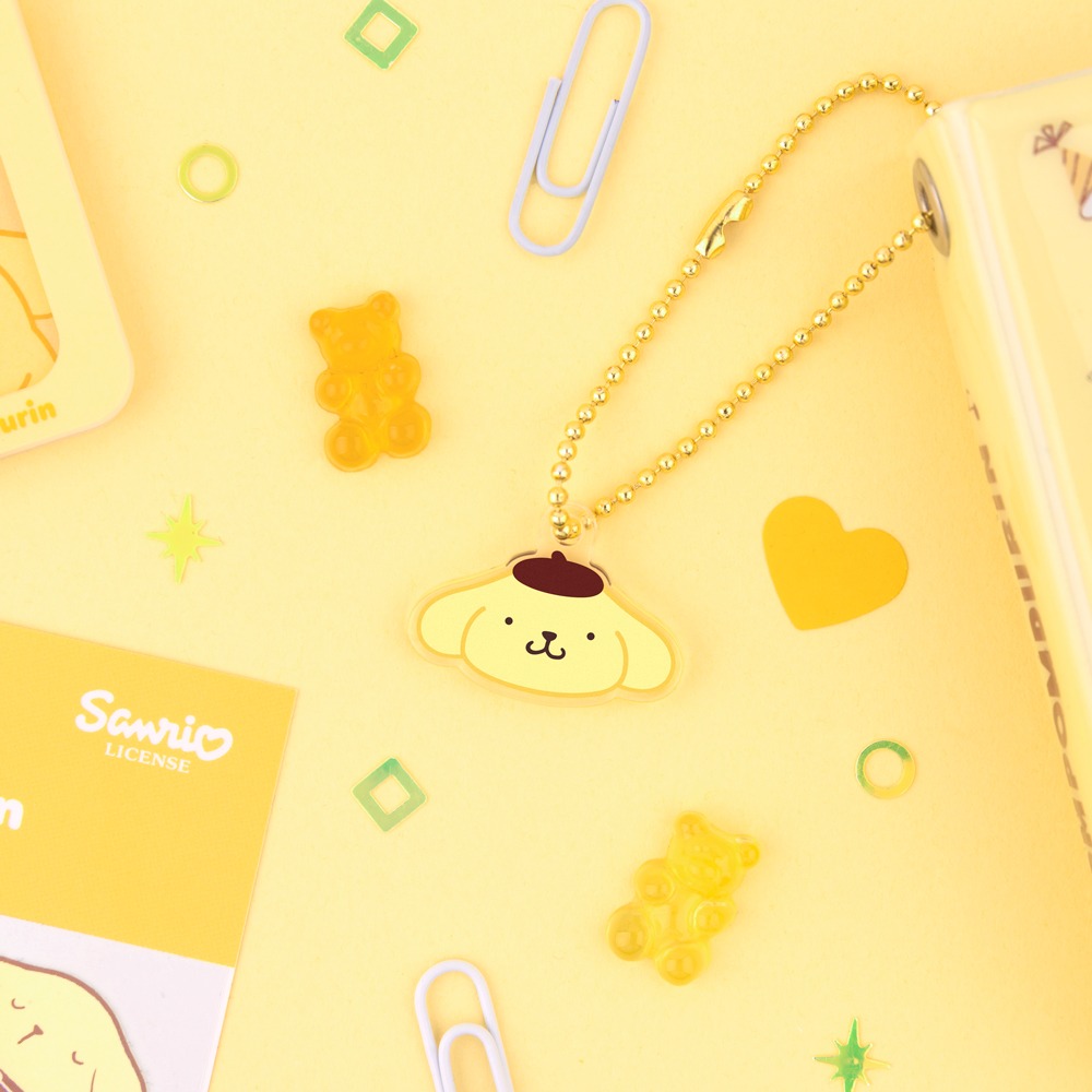 POMPOMPURIN acrylic keyring_face