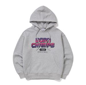 ktown4u.com : [BORNCHAMPS] BC Future Logo Hoodie [Gray]