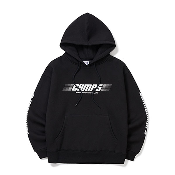 [BORNCHAMPS] Chmps Italic Hoodie [Black]