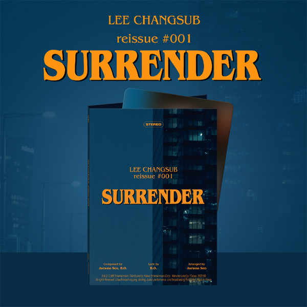 [@btob_info] LEE CHANGSUB - Special Single [reissue #001 'SURRENDER'] (Platform Ver.)