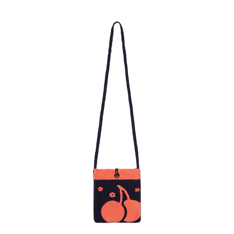 Middle Cherry Knit Mini Bag [NAA][Free]
