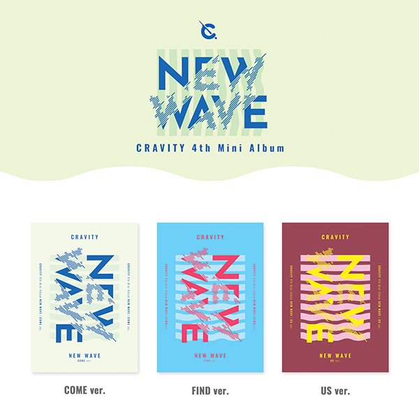 [3CD SET] CRAVITY - 4th Mini Album [NEW WAVE] (COME Ver. + FIND Ver. + US Ver.)