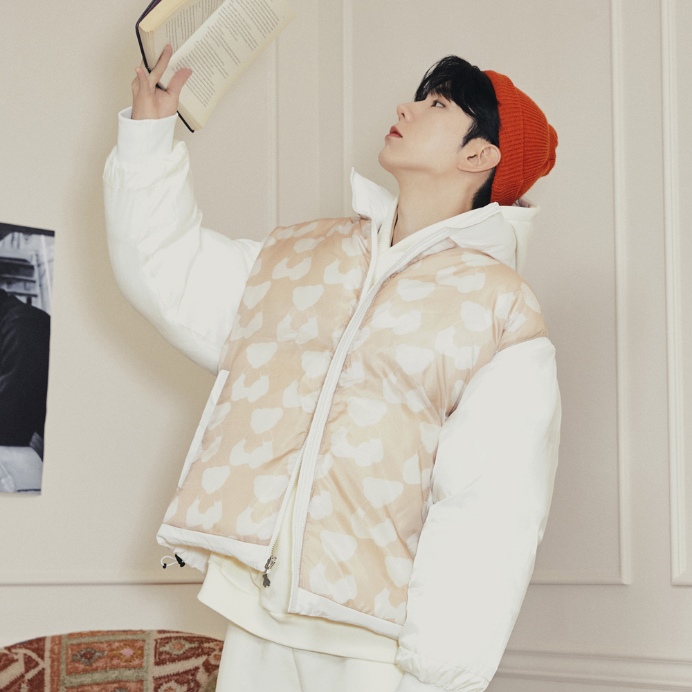 (MONSTA X KIHYUN Gift Set) Bear 3 Way Short Padding [Ivory]